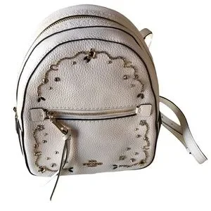 ✨ Coach Andi Mini Backpack Purse – Chalk Pebble Leather ✨ Coach | Bags | Coach Andi Embellished Pebble Leather Chalk  main image 4